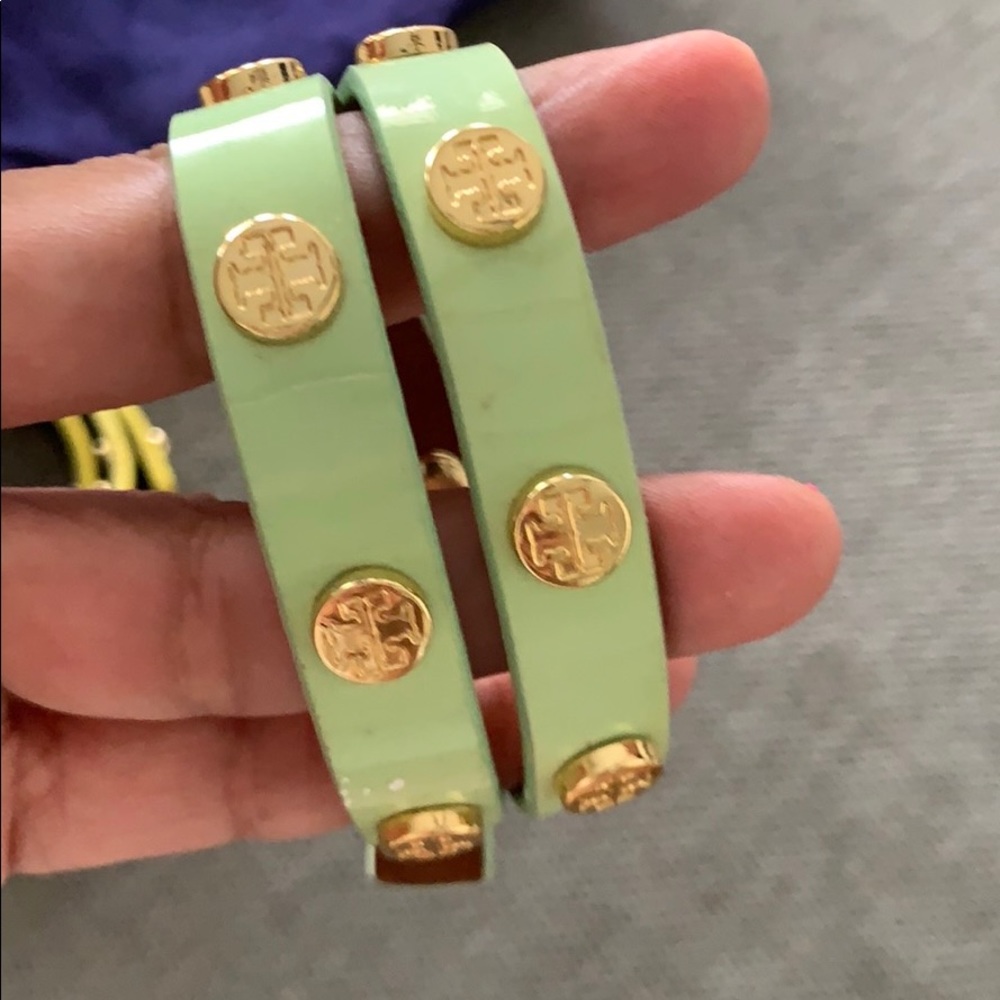 - Tory Burch leather bracelet Green ONLY!